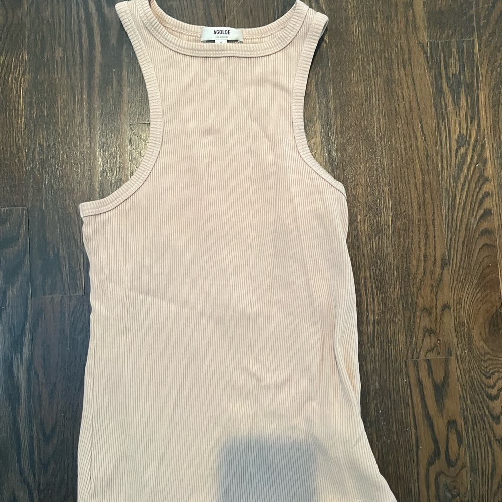AGOLDE ORGANIC COTTON RIB TANK size small